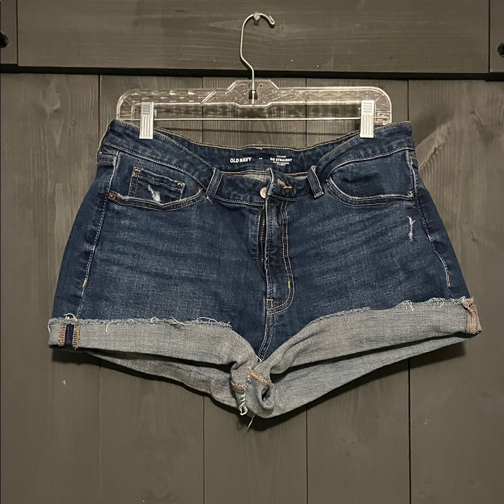 Old Navy Women's Dark Blue Jean Shorts